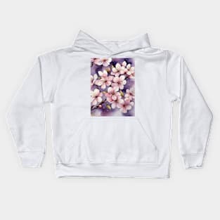 Beautiful Cherry blossom purple flowers Kids Hoodie